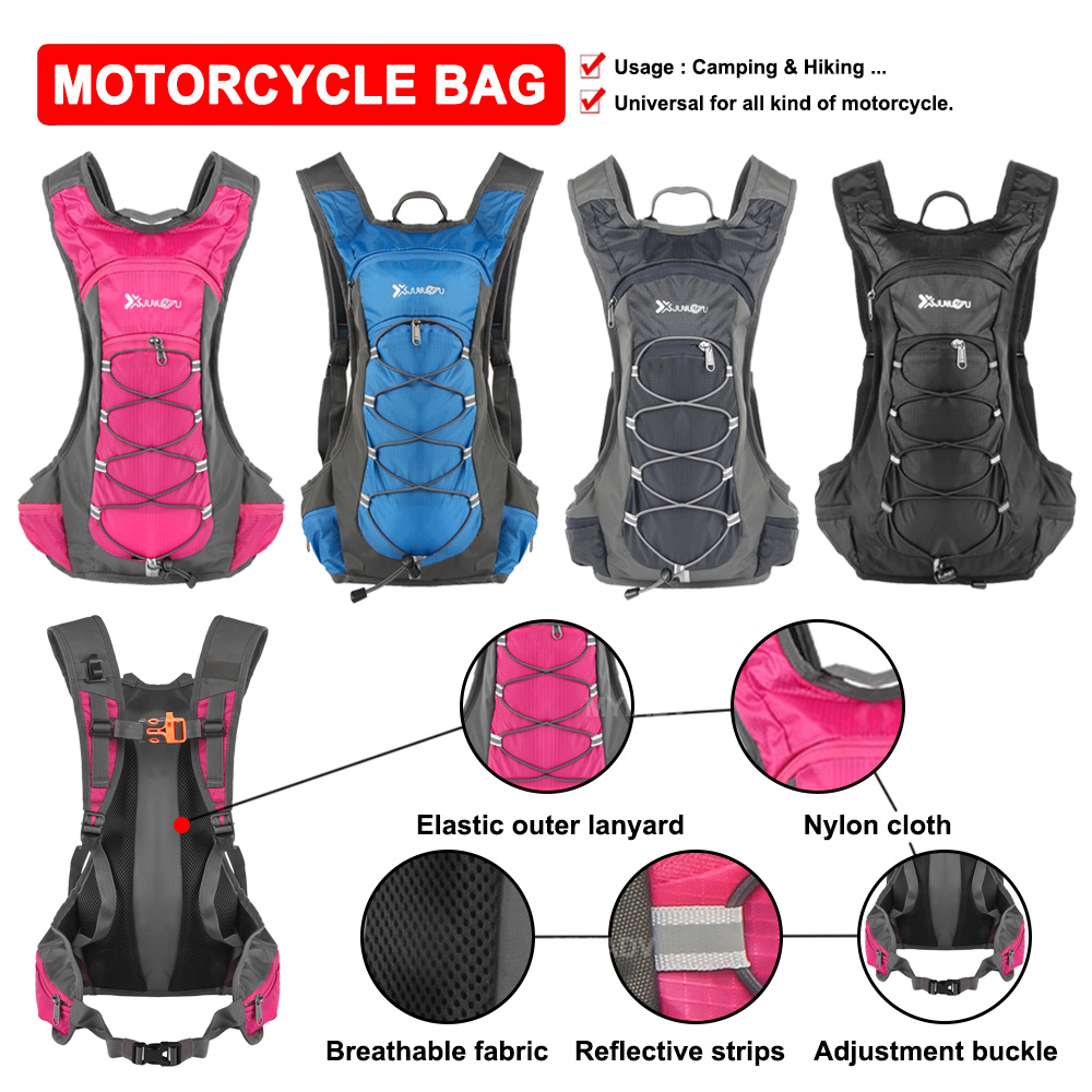 Cycling Gear Organizer - Motorcycle Backpack Travel Storage Rucksack Camping