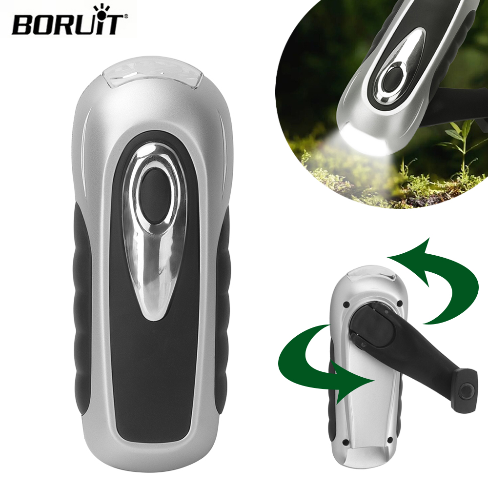 BORUIT LED Flashlight Hand Cra - огляд і ціна Bike Dynamo Light
