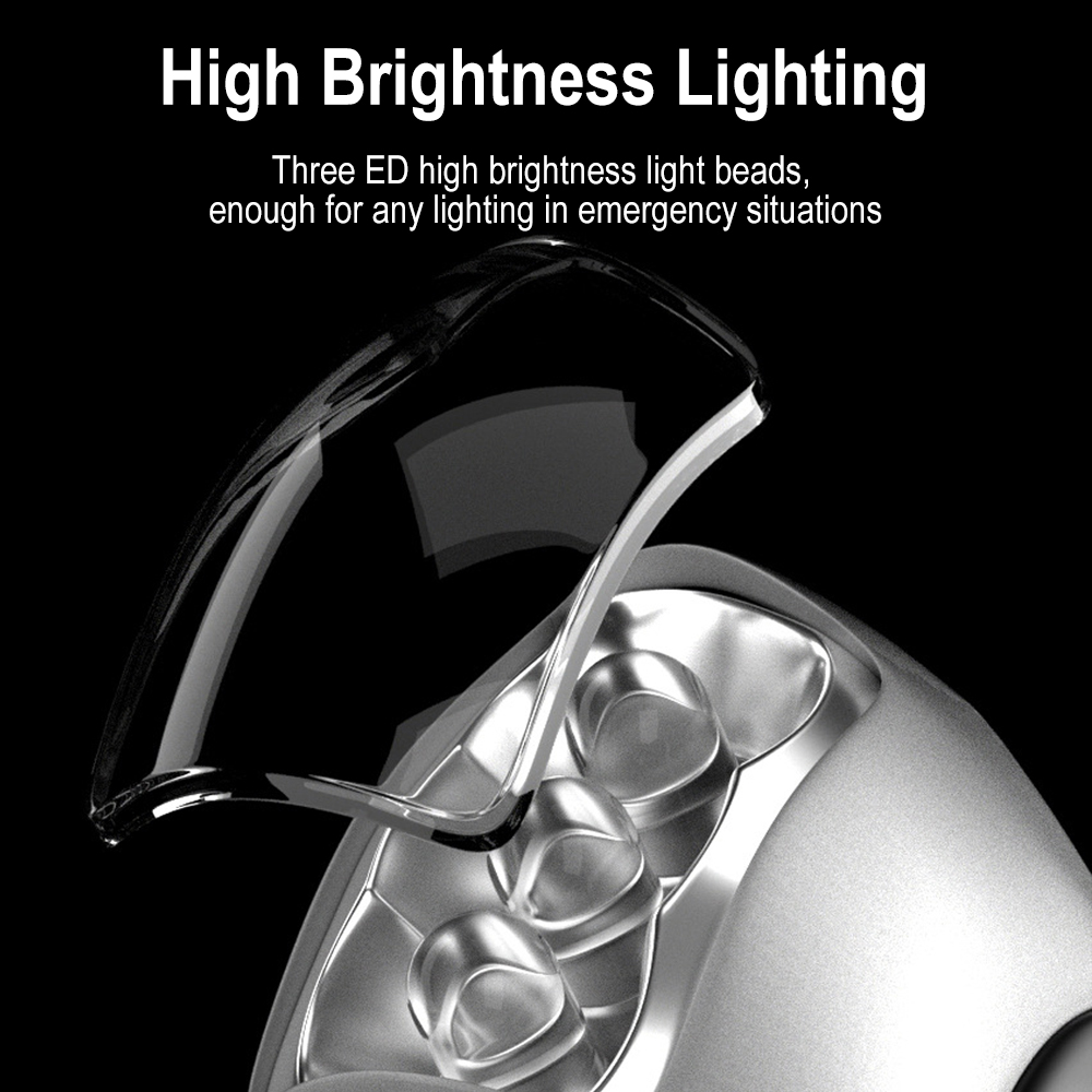 BORUIT LED Flashlight Hand Cra - огляд і ціна Bike Dynamo Light