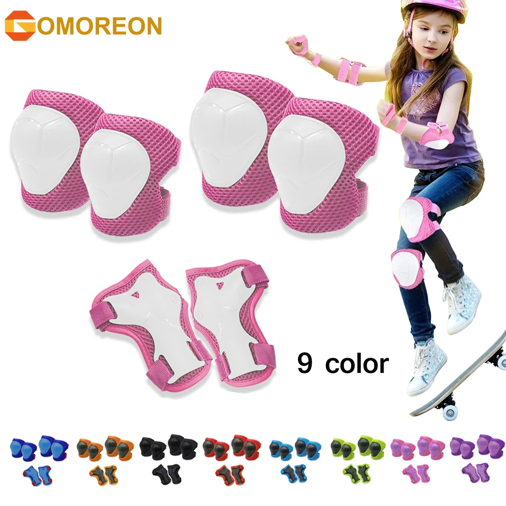 GOMOREON 6Pcs/Set Kids Knee Pa - огляд і ціна Cycling Protective Gear For Kids