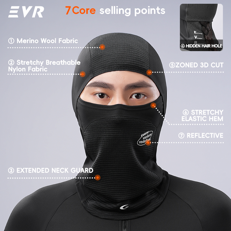 EVR Winter Wool Face Mask Neck - огляд і ціна Cycling Gear For Winter